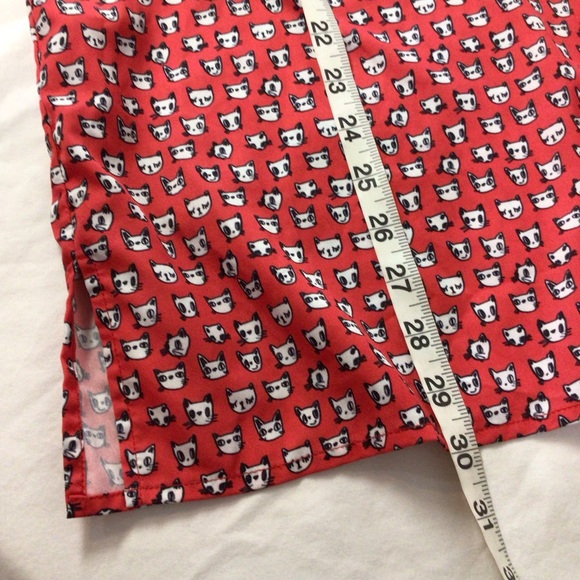 Eloquii red cat/dog print tunic - Picture 8 of 9